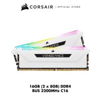 CORSAIR RAM VENGEANCE RGB PRO SL 16GB (2x8GB) DDR4 DRAM 3200MHz C16 Memory Kit — White