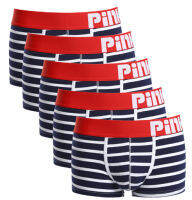 5pcs Pink Heroes High-Quality Cotton Underwear Men Boxer Shorts Classic Striped Male Underpants Comfortable U-bag