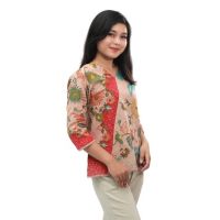 Latest Modern Womens Batik Blouse Size S-M-L-XL-XXL-3L-4L-5L