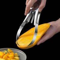 【LZ】☽  1Pcs manga descascador Mango Splitter Fruit Peeler Slicer Cortador Mango Faca De Corte De Frutas Peeling Ferramenta Coring Diced Kitchen Supplies