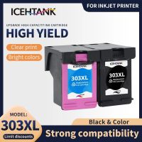 Icehtank ตลับหมึก303XL เข้ากันได้กับอุปกรณ์เติมหมึก HP 7120 7130 7132 7134 7155 7158 7164 7800เครื่องพิมพ์7820สำหรับ HP303 303 XL