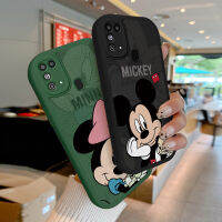 เคสโทรศัพท์ลายมิกกี้กระต่ายแลมบ์สกินเคส M31สำหรับ Samsung Galaxy เคสป้องกันกล้องแบบเต็มฝาครอบเคสกันกระแทกมือถือซิลิโคนหนัง PU อ่อนนุ่ม