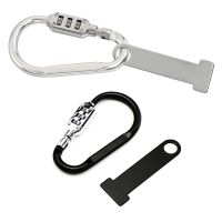 50JA ล็อคหมวกกันน็อครถจักรยานยนต์-ขารักษาความปลอดภัยสูงรวมกัน Carabiner ล็อคสำหรับรถมอเตอร์ไซด์กับ T-Bar