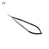 ◄ ♪SEL♫Microscopic Scissor Forcep Probe Micro Hook Tweezer Spatula 12cm