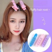 4pcs Pink Hair Root Fluff Clip Top Bobby Pin Curls Fixed Bangs Styling Lazy Fluffy Styling Pad Hairless Hairpin Set