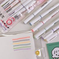 6Pcs/Set Fluorescence Colour Marker Pen Highlighter Highlighter Pen Set Color Marker Pen School Supplies Marker Stationery