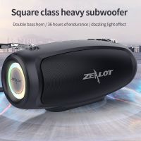 Zealot S37L ลําโพงบลูทูธ 60W เอาท์พุท ลําโพงบลูทูธ พร้อมเครื่องขยายเสียงคลาสดี เบสยอดเยี่ยม ประสิทธิภาพสูง ลําโพงไฮไฟ