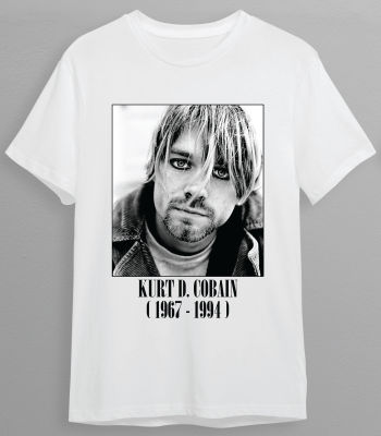 เสื้อยืด Kurt Cobain เสื้อยืดวงดนตรี เสื้อวง Kurt Cobain
