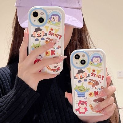 ☋ เคสโทรศัพท์มือถือหนัง TPU แบบนิ่ม พิมพ์ลายการ์ตูน สําหรับ iphone 14 Pro Max 13 Pro Max 12 Pro Max