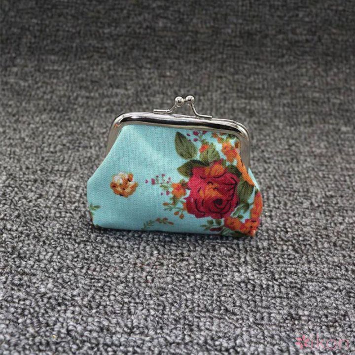 กระเป๋าสตางค์-พิมพ์ลายดอกกุหลาบ-สำหรับผู้หญิง
