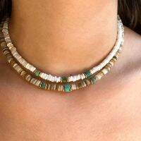 ﹉♂  Classic Turquoise and Match Necklace 2022 Beach Vacation Neck Accessory