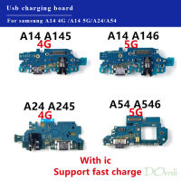 ที่ชาร์จยูเอสบีของแท้ช่องต่อแท่นชาร์จสายเฟล็กซ์สำหรับซัมซุงกาแล็คซี่ A14 A146 A24 A245 A34 A346 A546 A54