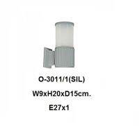 โคมไฟติดผนังภายนอกทรงกระบอก O-3011/1SIL