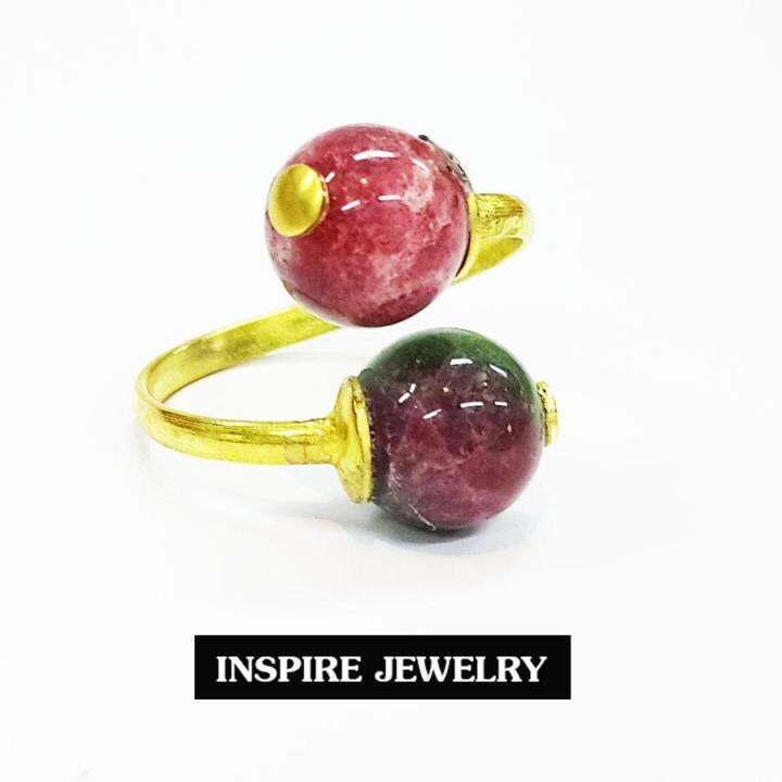 inspire-jewelry-กำไลทองเหลืองทั้งอัน-ร้อยกับหินฮก-ลก-ซิ่ว-และกระดิ่ง-หรือเป็นชุดเซ็ทแหวนและกำไลเลือกได้-หลากหลายแบบ-งานมือ-ปราณีต-งดงาม-น่ารัก-ฟรีไซด์-พร้อมถุงกำมะหยี่