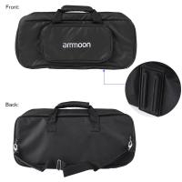 Ammoon DB-2 กีตาร์พกพาแผ่นคันเหยียบอะลูมินัมอัลลอยกระเป๋าถือเทปสายรัด