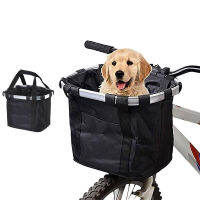 Rex TT Bike Front Basket Bike Small Pet Dog Carrying BagDetachable Mountain Bike Handlebar Tube Suspension Folding Duffel Bag