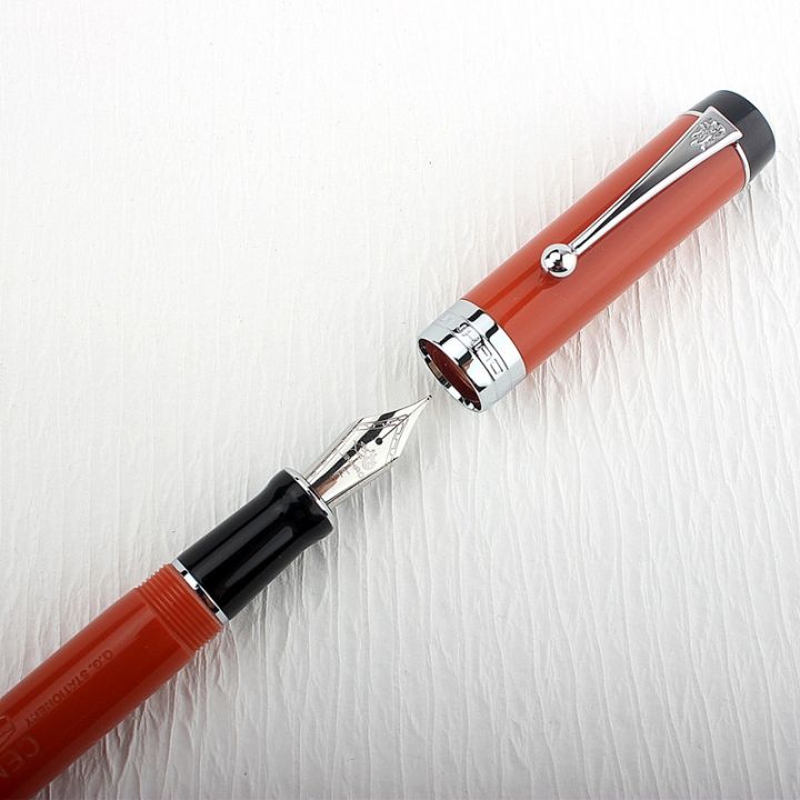 jinhao-100-centennial-resin-fountain-pen-red-with-jinhao-logo-ef-f-m-bent-nib-converter-writing-business-office-gift-ink-pen