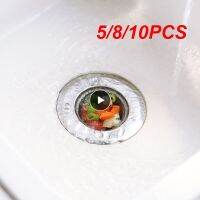 5/8/10PCS Mesh Leak Net Strainer Anti-clog Sink Washing Cage Sewer Sink Waste Screen Kitchen Tools And Gadgets Bath Sink Drain Dishracks Sink accessor