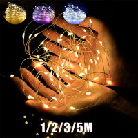 ไฟ LED Fairy ทองแดงสายไฟ 1/2/3/5M วันหยุดกลางแจ้งโคมไฟ Garland สำหรับคริสต์มาสต้นไม้งานแต่งงานตกแต่ง-Youerd