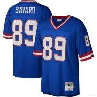 Ace New York Giants NFL Football Jersey No.89 Bavaro Tshirt Top Jersey Retro Sport Tee Unisex Plus Size เสื้ออเมริกันฟุตบอล เสื้อรักบี้ เสื้อกีฬาผู้ชาย