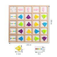 Educational Fish Direction Arrow Matching Board Kindergarten Color Sensory Game Puzzle Kid Child Teaching Aids Funny Toy new