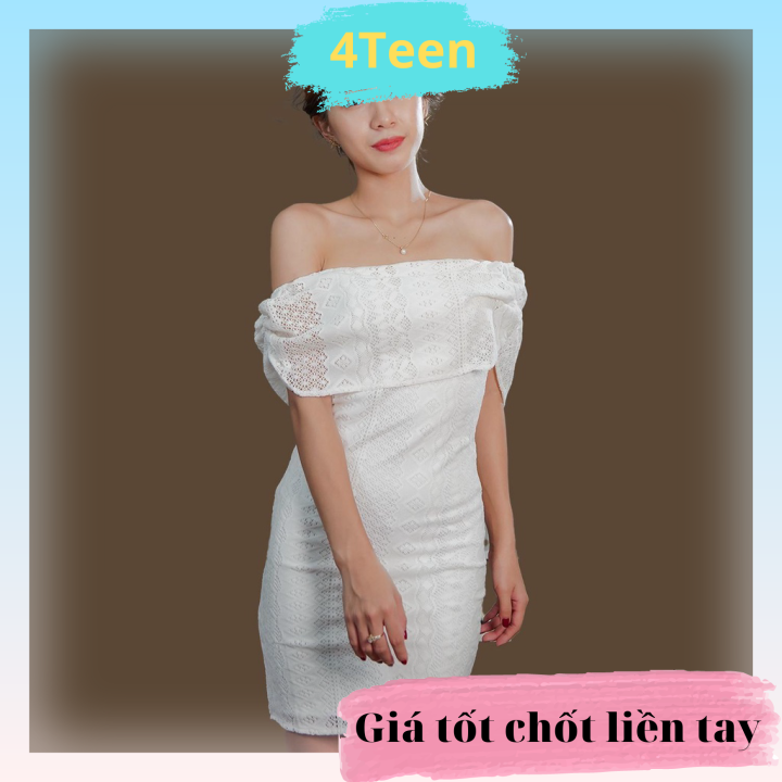 Đầm ôm trễ vai 4YOUNG D03 | Lazada.vn