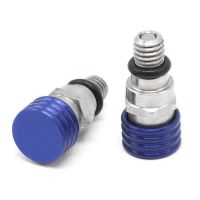 3X Motocross M5X0.8cm Fork Air Bleeder Relief Valve for Honda Kawasaki Yamaha Suzuki YZ85 YZ125 YZ250 YZ450F 250RX Blue