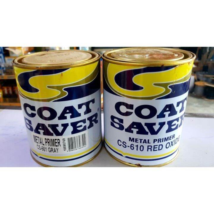 Coat saver Metal Primer LITER for metal Gray/Red Oxide Lazada PH