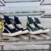 Dekherw Owens Handmade Mens High Top Suede รองเท้าหนังแท้รองเท้าผ้าใบลําลอง Ro Geobasket Vintage Flats รถจักรยานยนต์ รองเท้าบูท①