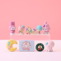 Melody Little Twin Stars Anime Figures Cute Doll Kawaii Action Figure Collection Figurines Collectibles Peripl Toys Gifts