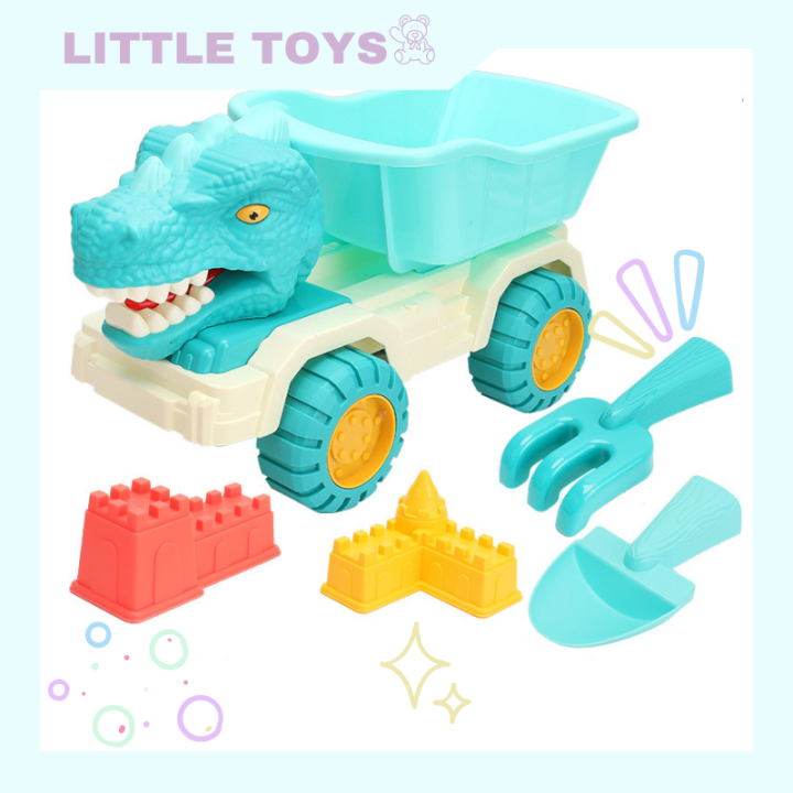 little-toys-ชุดตักทราย-ชุดตักทรายทะเล-ของเล่นที่ตักทราย-ของเล่นริมชายหาด-พร้อมอุปกรณ์มากมาย-สีสันสวยงาม-พร้อมส่ง