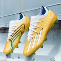 Mens Boys Women High-top Soccer Shoes Cleats Outdoor Breathable Football Shoes Grass Training Football Boots