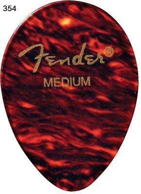 Fender 346/347/354/358/451/551 Shape Classic Celluloid Guitar Pick - Tortoise Shell  Sell by 1 piece Guitar Bass Accessories