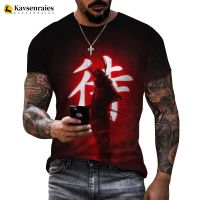 2023 Japanese Samurai 3D Print T-shirt Men Women Fashion O-Neck Short Sleeve Ninja T Shirt Harajuku Streetwear Tees Tops Clothes