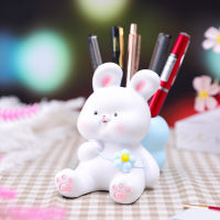 Creative Happy Simple Pen Holder Decoration Cartoon Cute Rabbit Storage Bucket Student Desktop Decorative Gift