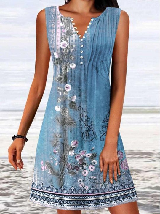 yf-summer-v-neck-floral-printed-dress-for-women-vinatge-casual-loose-fit-sleeveless-comfortable-elegant-beach-t-shirt