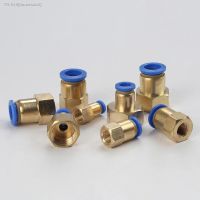 ₪ PCF 1/8 1/4 3/8 1/2 BSPT Female x 4/6/8/10/12mm OD Tube Air Pneumatic Push In Connector Quick Release Fitting Homebrew