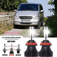 หลอดไฟหน้ารถยนต์ LED LAI 40w 6000k สีขาว สําหรับ Mercedes-Benz VIANO (W639) 2014-2023 2PCS