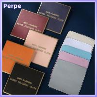 PERPE 15pcs ที่ทำความสะอาดเครื่องประดับ ใช้ซ้ำได้ สำหรับเครื่องมือเครื่องประดับเงินทอง ป้องกันการหมอง ผ้าเช็ดทำความสะอาด ผ้าขัดเครื่องประดับ ผ้าขัดเงิน