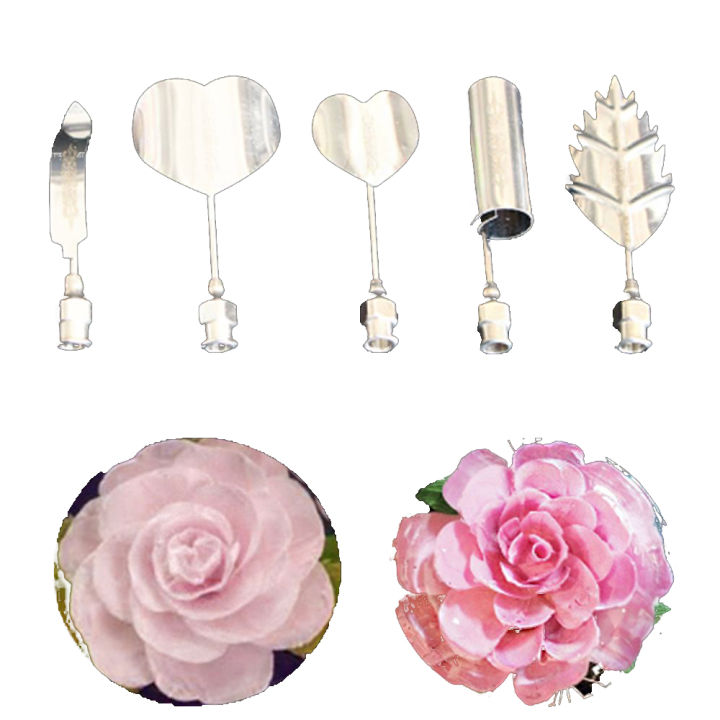 5pcs-3d-gelatin-cake-decorating-tools-needle-moulds-flower-syringe-mold-pudding-jelly-art