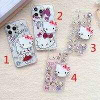 Sanrio Hello Kitty มาพร้อมกับสายรัดข้อมือกันกระแทกเต็มตัวลายการ์ตูนเคสโทรศัพท์สวยสำหรับ iPhone 15 Pro Max เคสโทรศัพท์นิ่มสำหรับ iPhone 14 Pro Max เคสเคสกันกระแทกสำหรับ Apple 13 12 Mini 11 XS XR 8 7 Plus 6 S เคสห่อหุ้ม