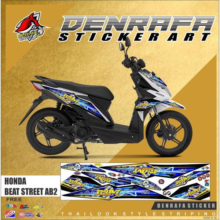 STRIPING MOTOR BEAT STREET MODEL TERBARU / DECAL STRIPING BEAT STREET ...