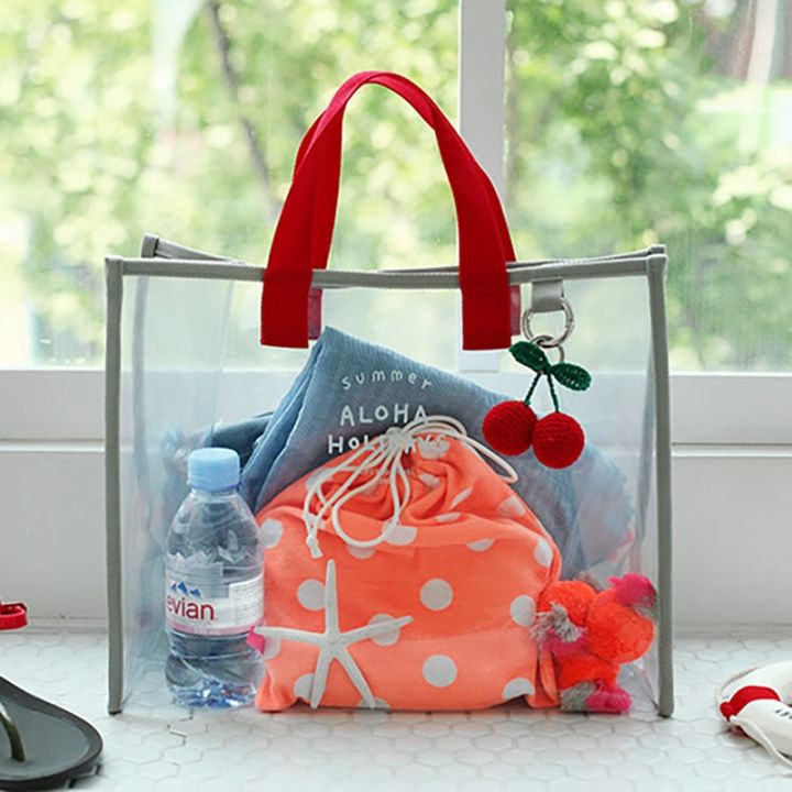 portable-beach-bag-waterproof-large-capacity-pvc-transparent-simple-fitness-swimming-bag-dry-and-wet-separation-handbag-female-summer-may
