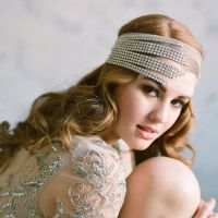 【YF】 luxury White Rhinestone Headband Wedding Headdress Hair Accessories for Women Elegant Crystal Headscarf Bandana Jewelry