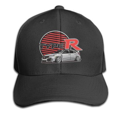 2023 New Fashion Honda Civic Type R FK8 Fashion Casual Baseball Cap Outdoor Fishing Sun Hat Mens And Womens Adjustable Unisex Golf Hats Washed Caps Trucker Hats，Contact the seller for personalized customization of the logo