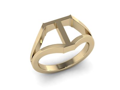 แหวนตัวอักษร T ทองคำ 14KT