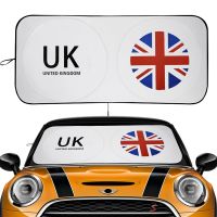 Car Windshield Sunshade Visor Auto Window Sun Shade Cover Parasol Coche UK Falg Emblem Logo UV Protection Blind For MINI Cooper