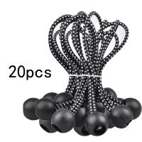 20Pcs Elastic Tent Bungees Ball Fixing Tie Rope Tarp Awning Canopy Bungee Cords Strap Outdoor Camping Supply Tent Accessories