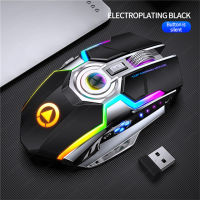 Wireless Gaming Mouse Rechargeable 2.4G Silent 1600DPI Ergonomic 7 Buttons LED Backlight USB Optical Mouse Gamer For PCLaptop