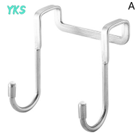 ?【Lowest price】YKS 304สแตนเลส Hook Free punching Double S-Shape Hook ห้องครัวห้องน้ำตู้ประตูกลับประเภท Coat towel Storage hanger